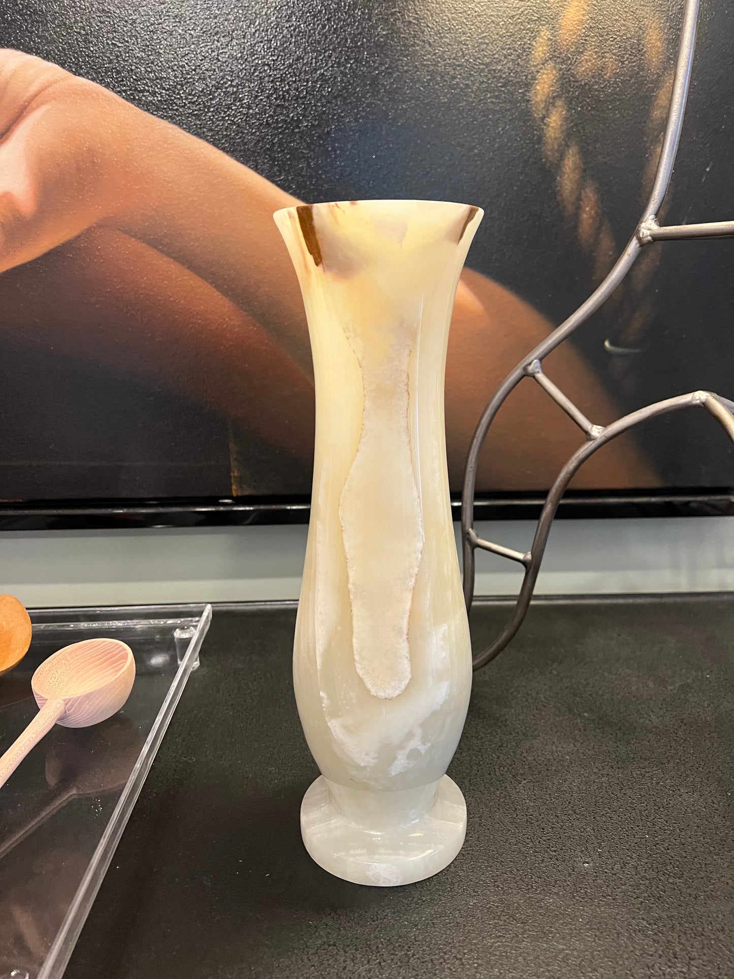 Light Green Alabaster Vase