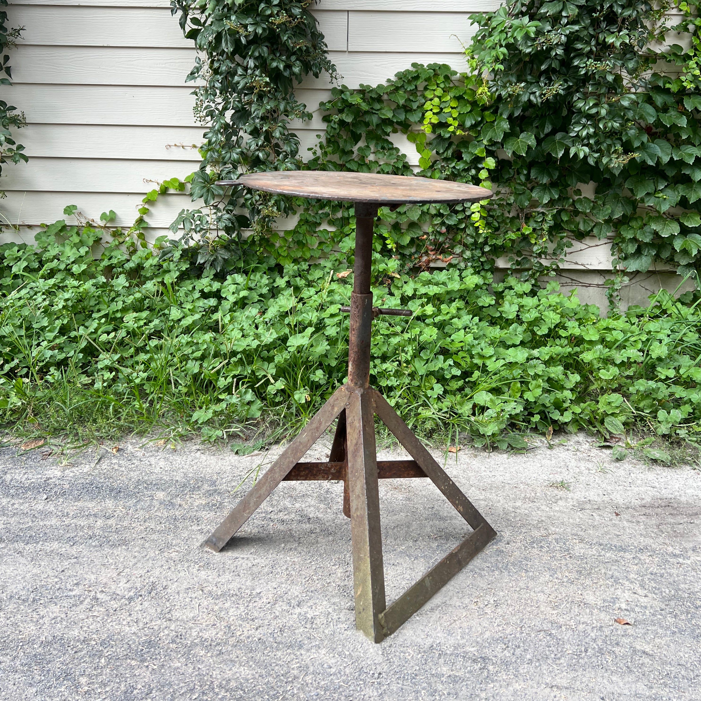 Handmade Ironworker's Table