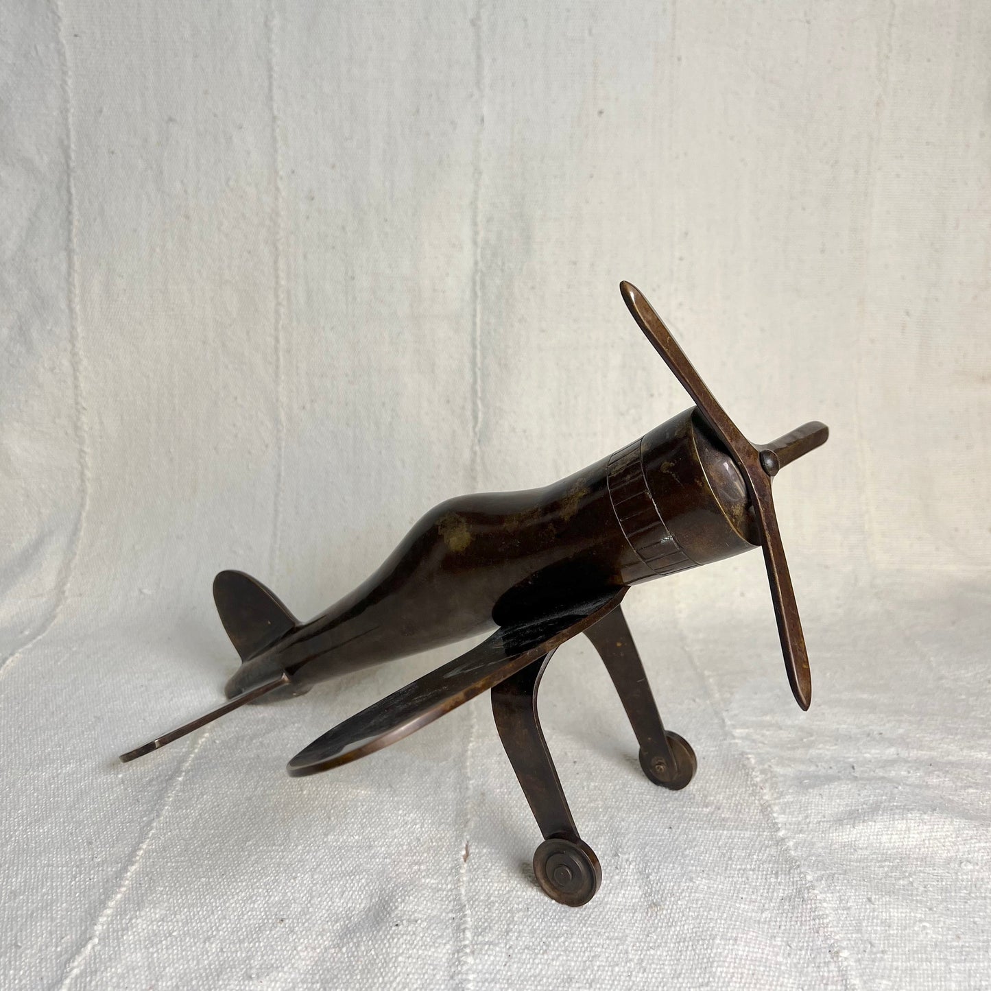 Vintage Brass Airplane