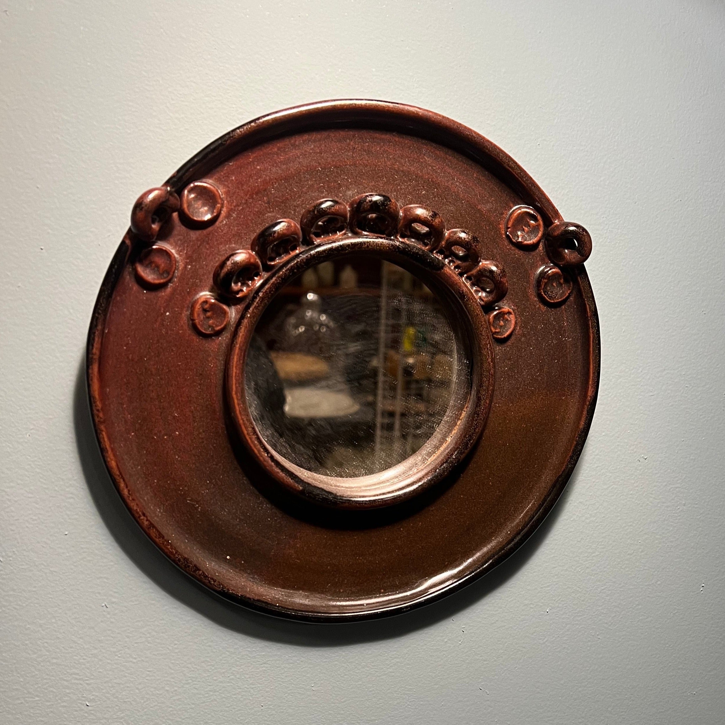 Ceramic Circular Studio Mirror
