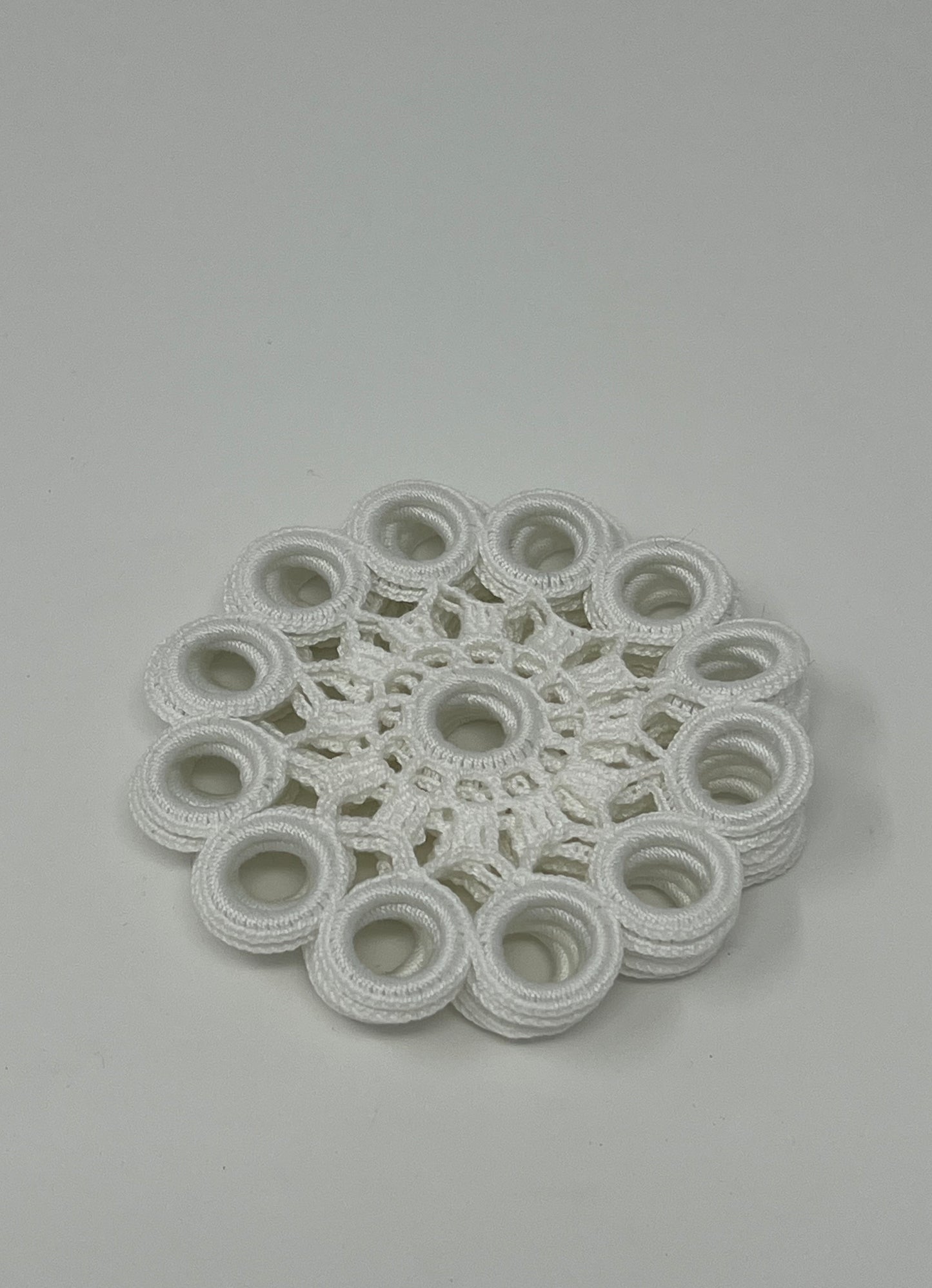 Crochet Coasters - White