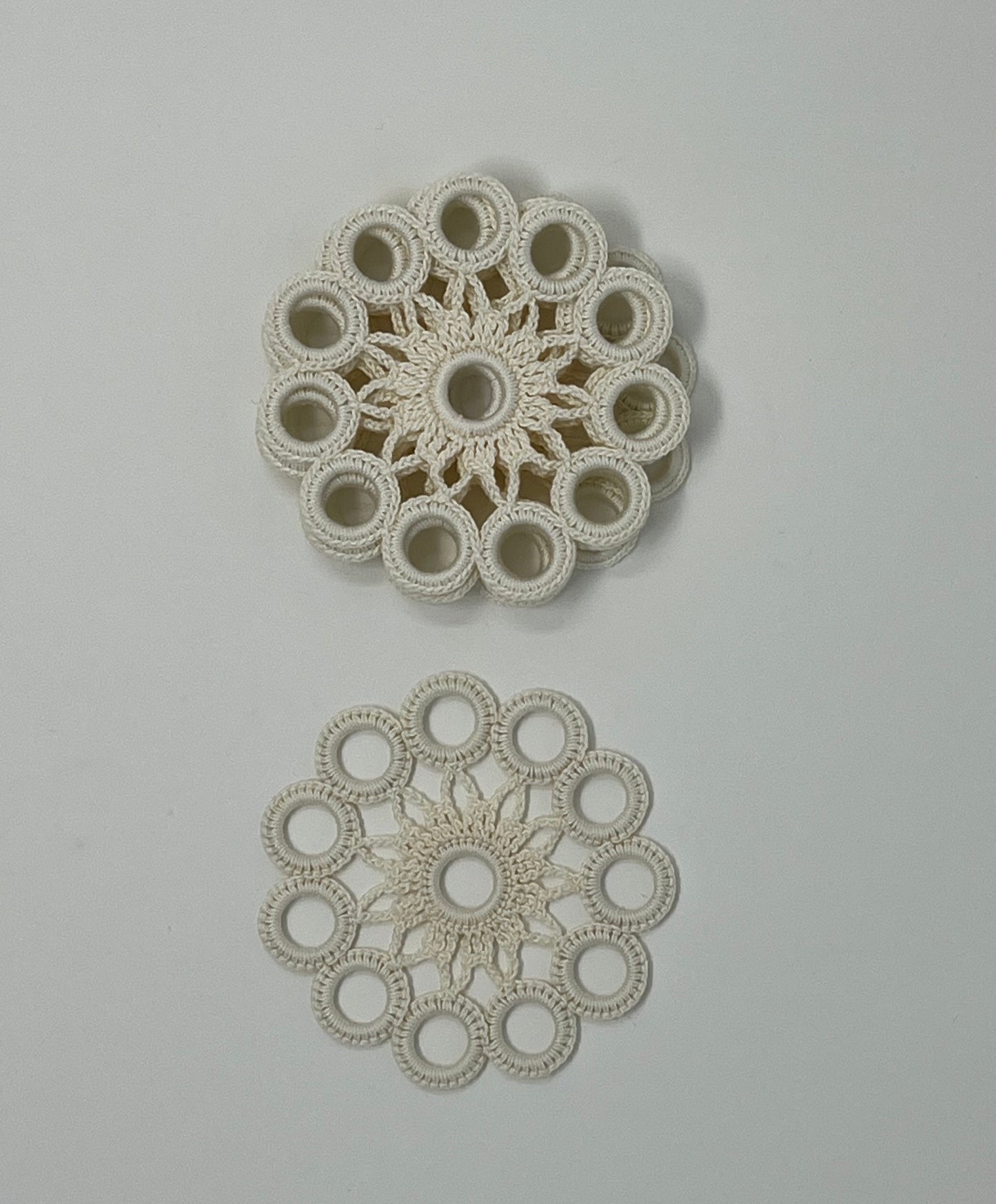 Crochet Coasters - Cream