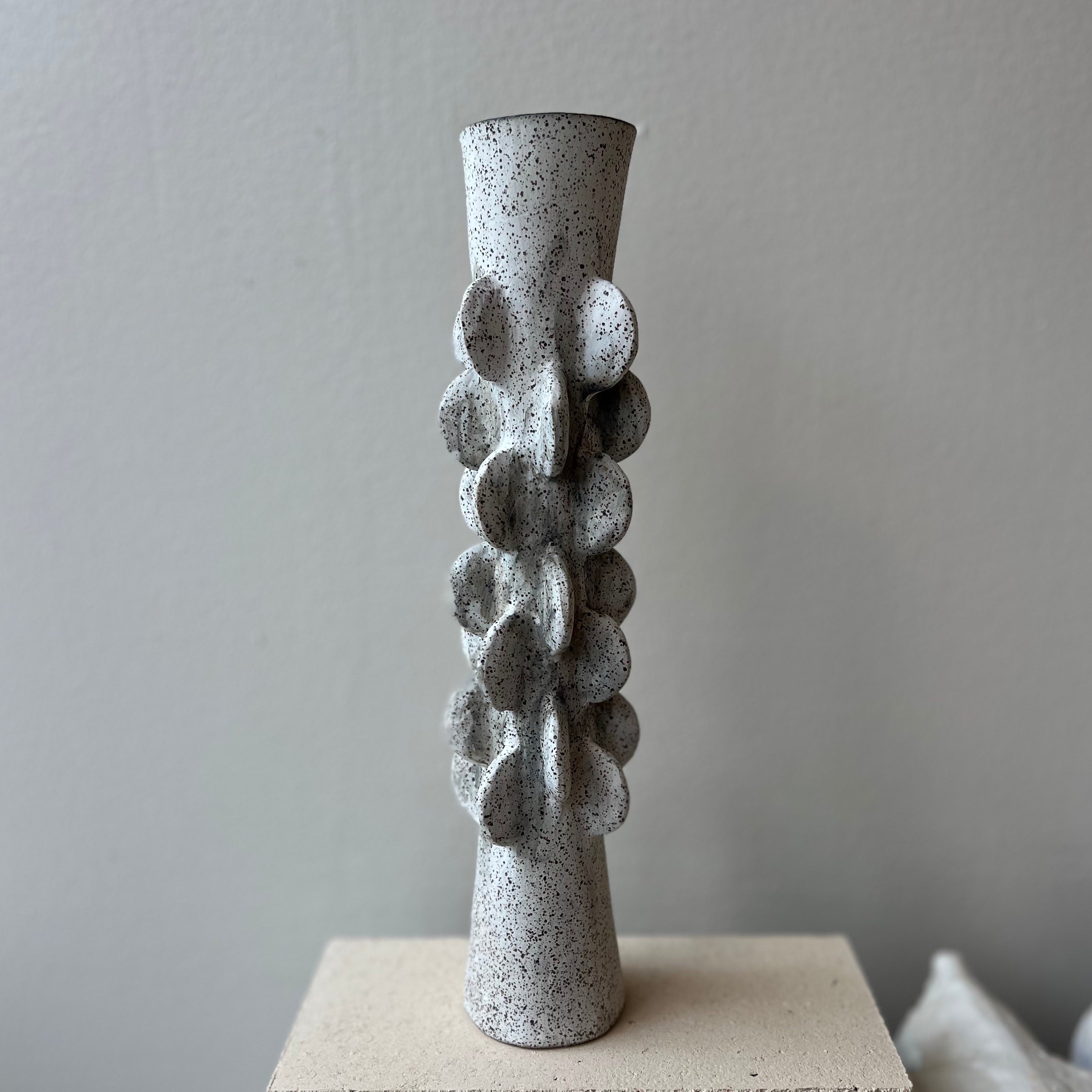 Bark White Vase by Claude Renaud
