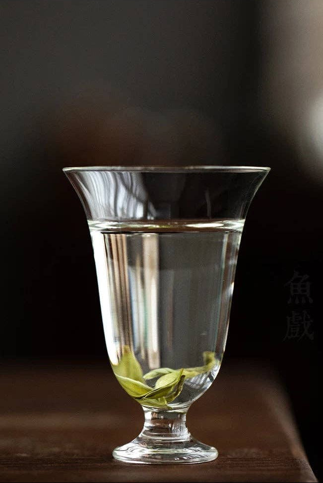 Gohobi - Handmade Low Foot Glass Cup