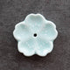 Gohobi - Cherry Blossom Ceramic Incense Holder, Light blue