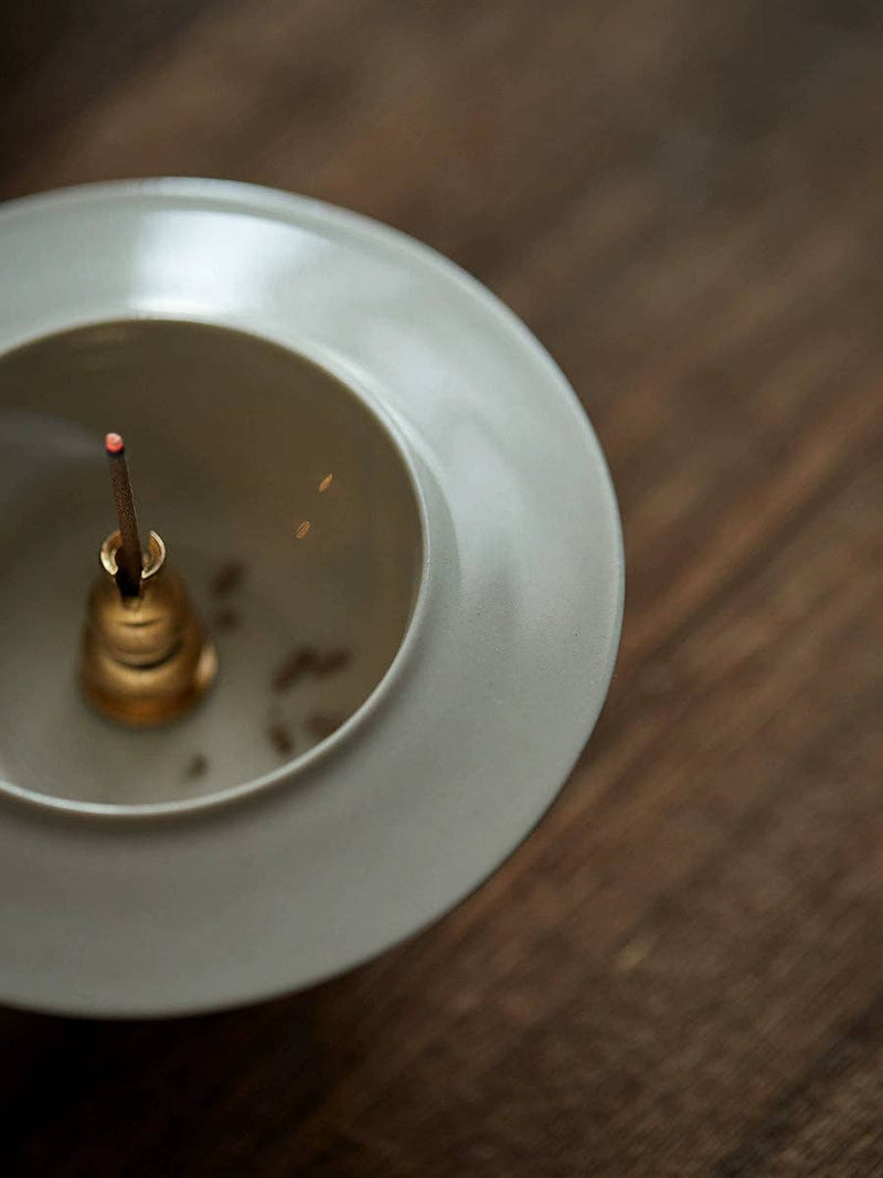 Gohobi - Handmade Song Style White Incense Holder