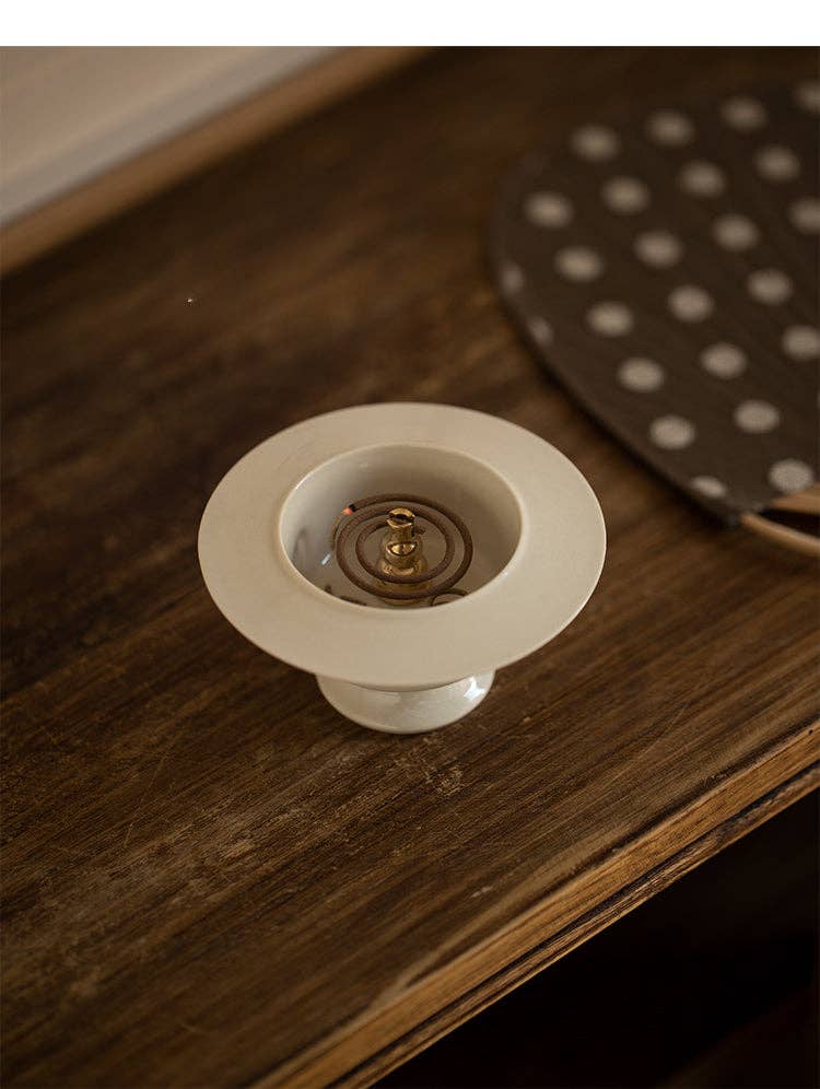 Gohobi - Handmade Song Style White Incense Holder