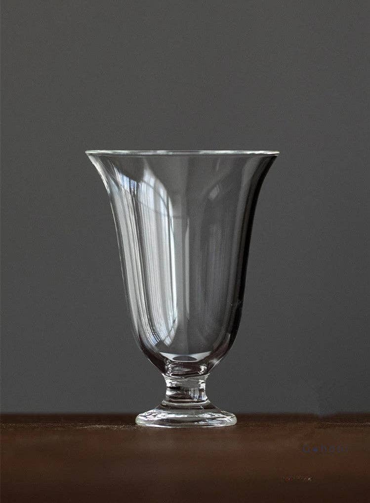 Gohobi - Handmade Low Foot Glass Cup