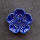 Gohobi - Ceramic Cherry Blossom Incense Holder, Navy blue