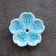 Gohobi - Cherry Blossom Ceramic Incense Holder, Sky blue