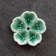 Gohobi - Cherry Blossom Ceramic Incense Holder, Green
