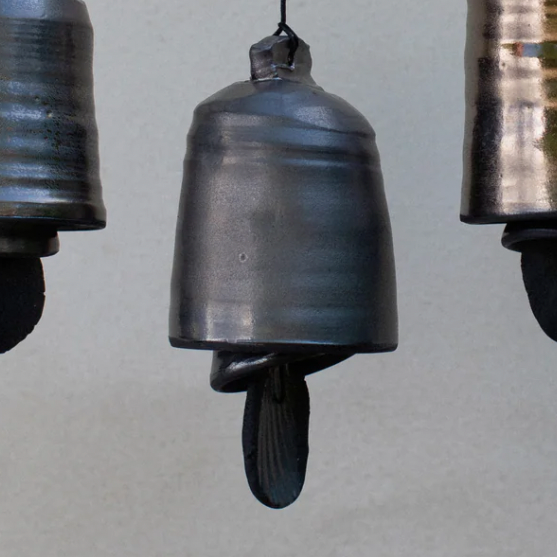 Black and Bronze Glaze Bell