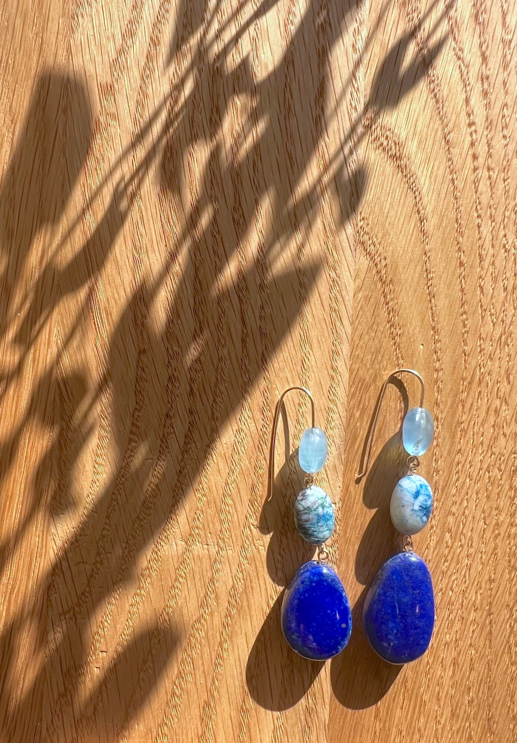 Blues Of The Sky Cascade Earrings