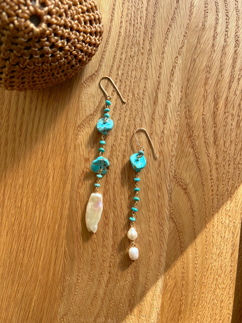 Sitting Atop A Waterfall Cascade Earrings