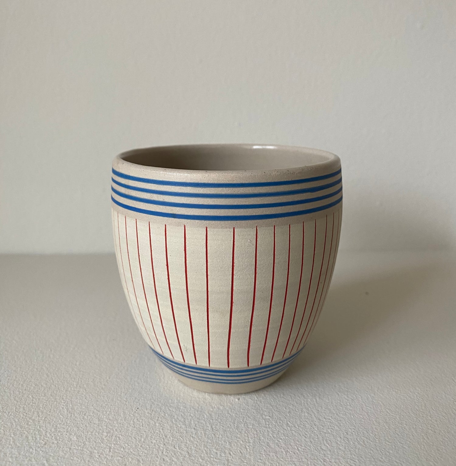 Simone Fennel - Coffee Cup - Red/White/Blue