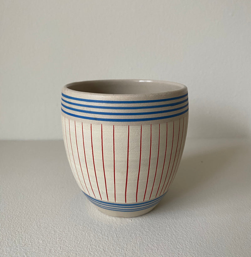 Simone Fennel - Coffee Cup - Red/White/Blue