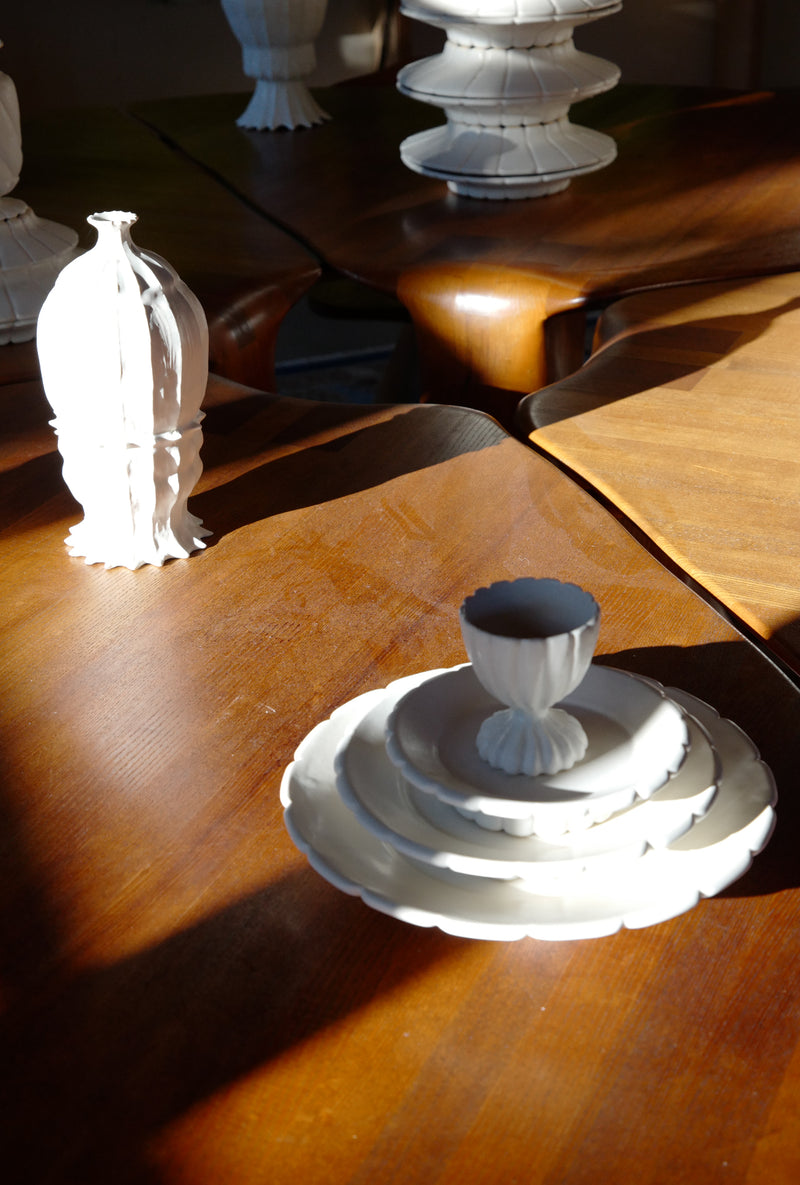 Ori Carlin - Hand-carved Petal Dinnerware Set of 6