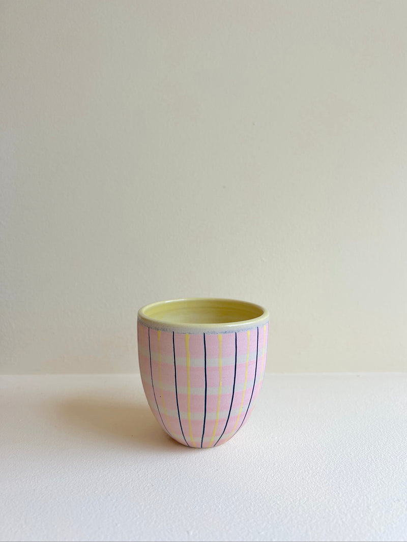 Simone Fennel - Tea Cup in Pink/Yellow/Navy