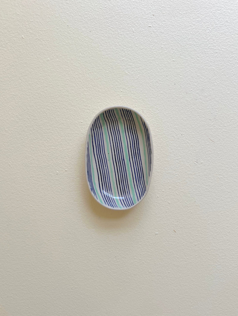 Simone Fennel - Hand-painted Mini Dish - Green/Blue