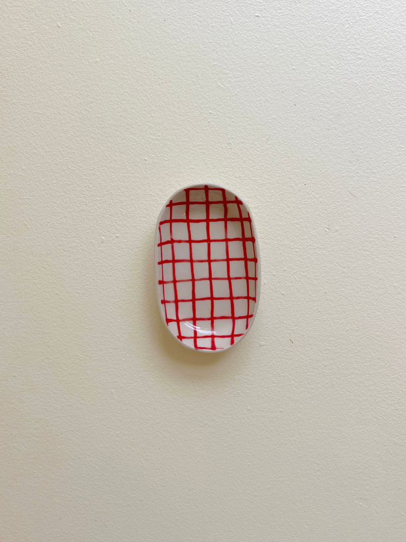 Simone Fennel - Hand-painted Mini Dish - Red