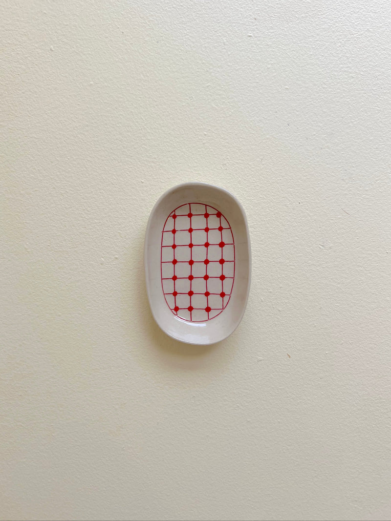 Simone Fennel - Hand-painted Mini Dish - Red