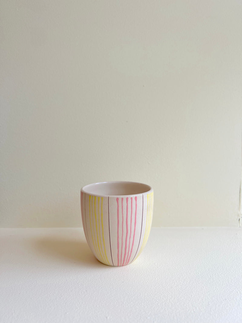 Simone Fennel - Tea Cup in Cream/Yellow/Pink