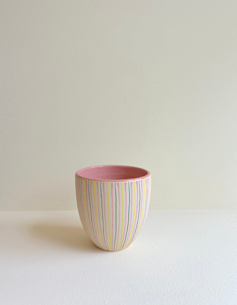 Simone Fennel - Tea Cup in Green/Yellow/Pink