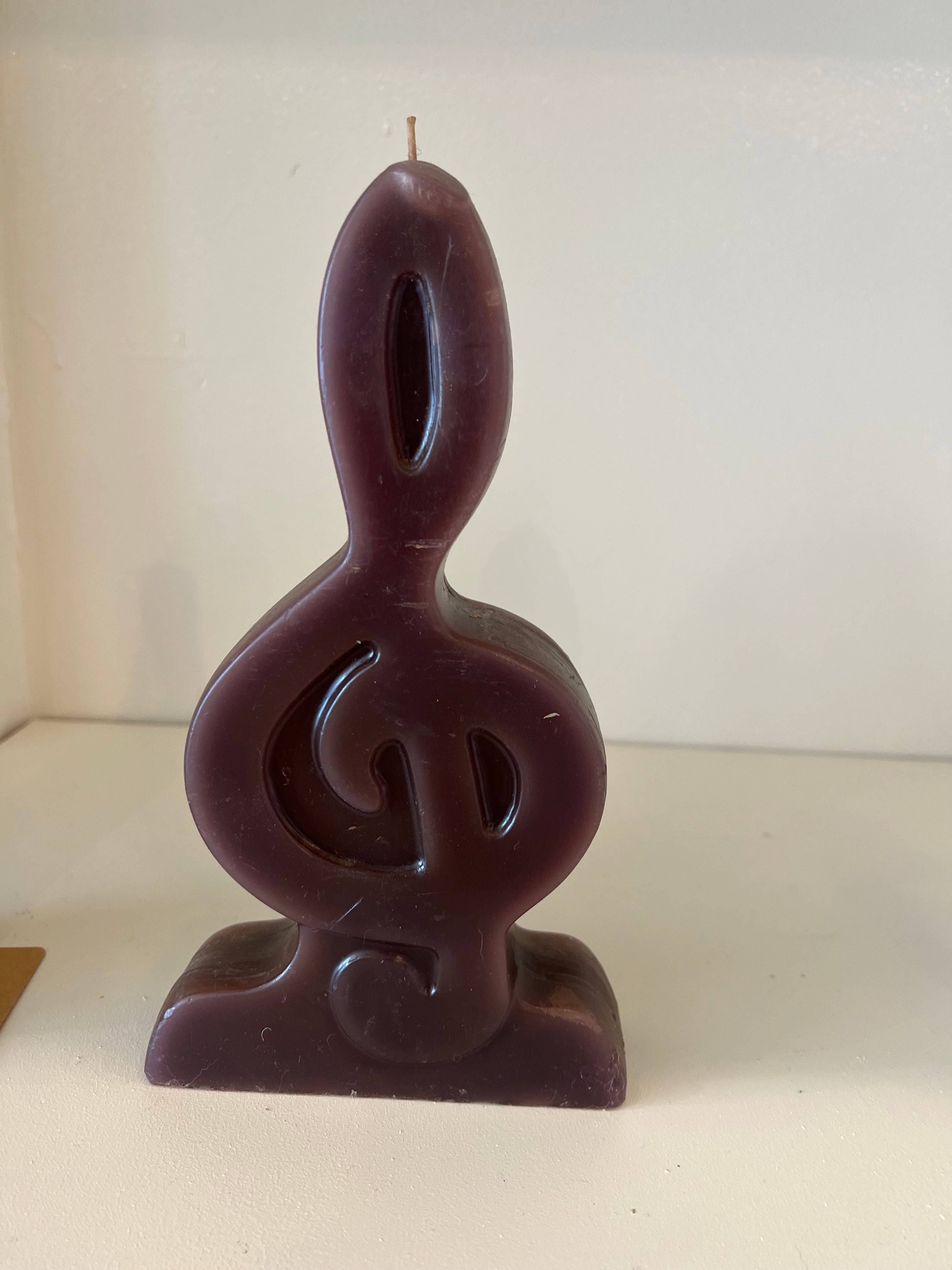 Treble Clef Candle