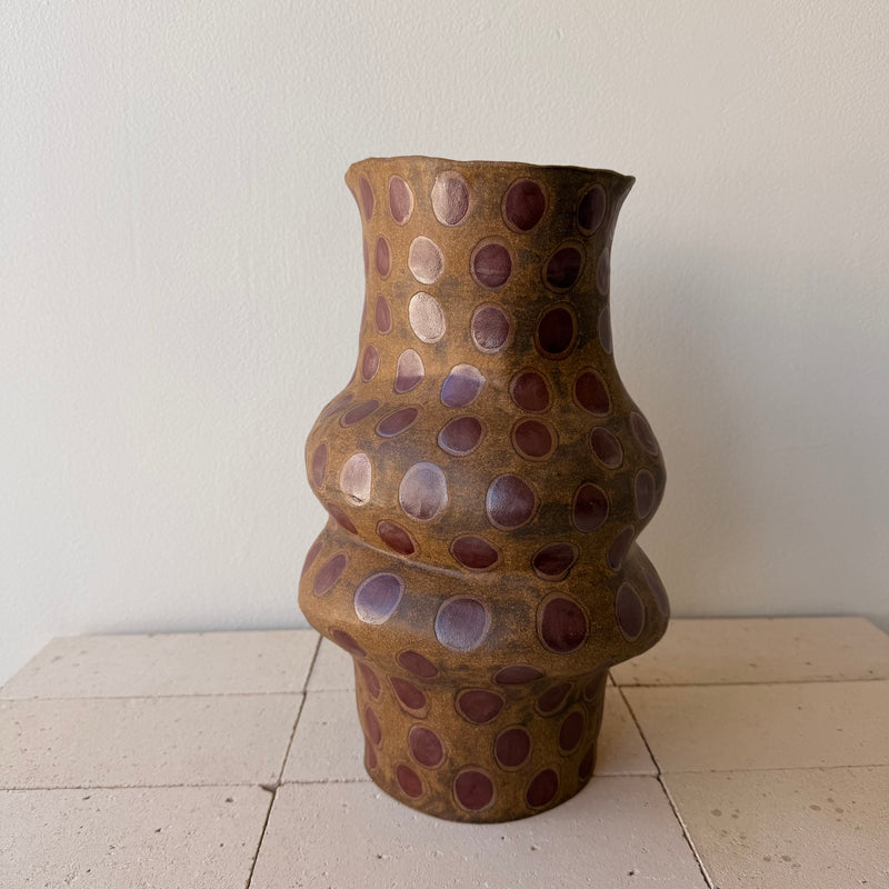 Jenny Rice - Rich Brown with Terracotta Spots