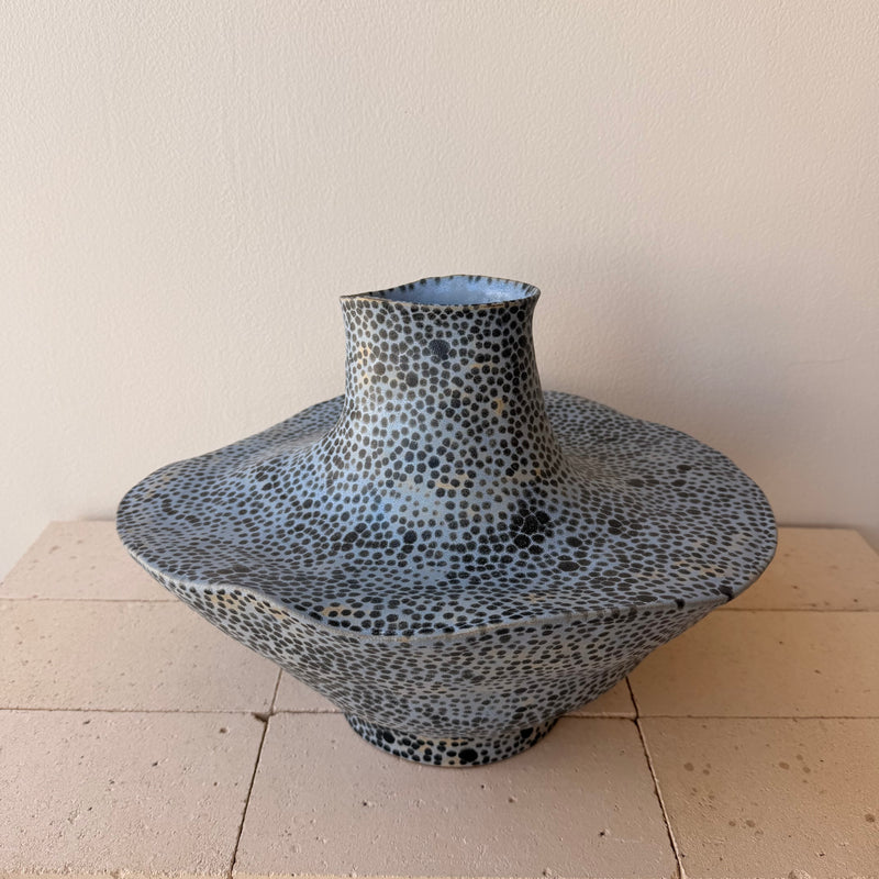 Jenny Rice - Matte blue with Anthracite Spots