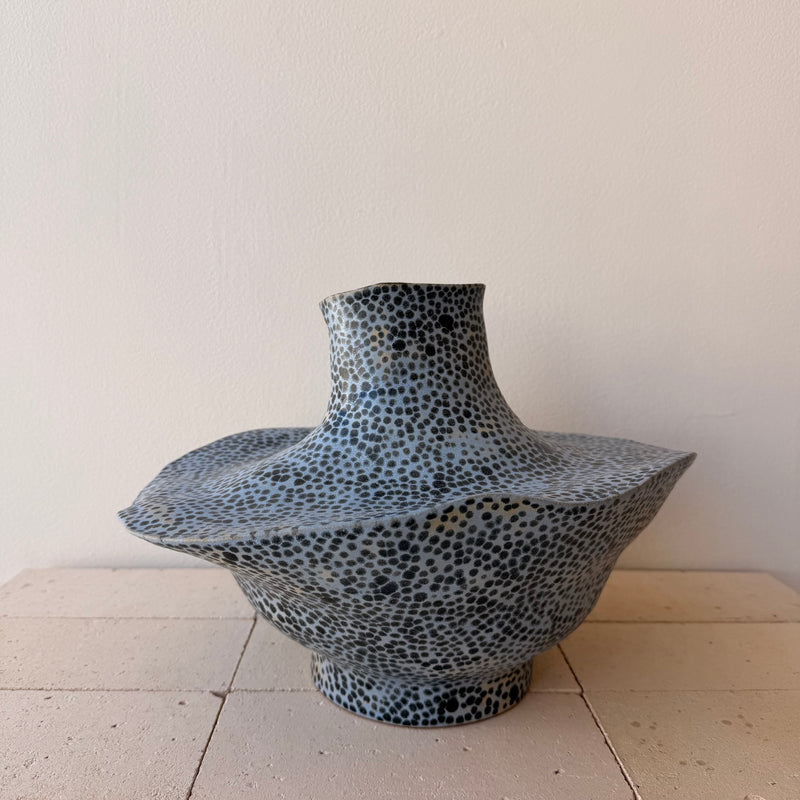 Jenny Rice - Matte blue with Anthracite Spots