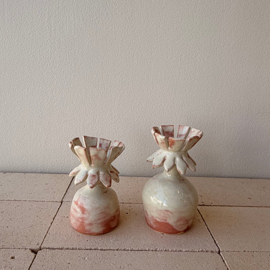 Claude Renaud - Flower Candlesticks - Flesh
