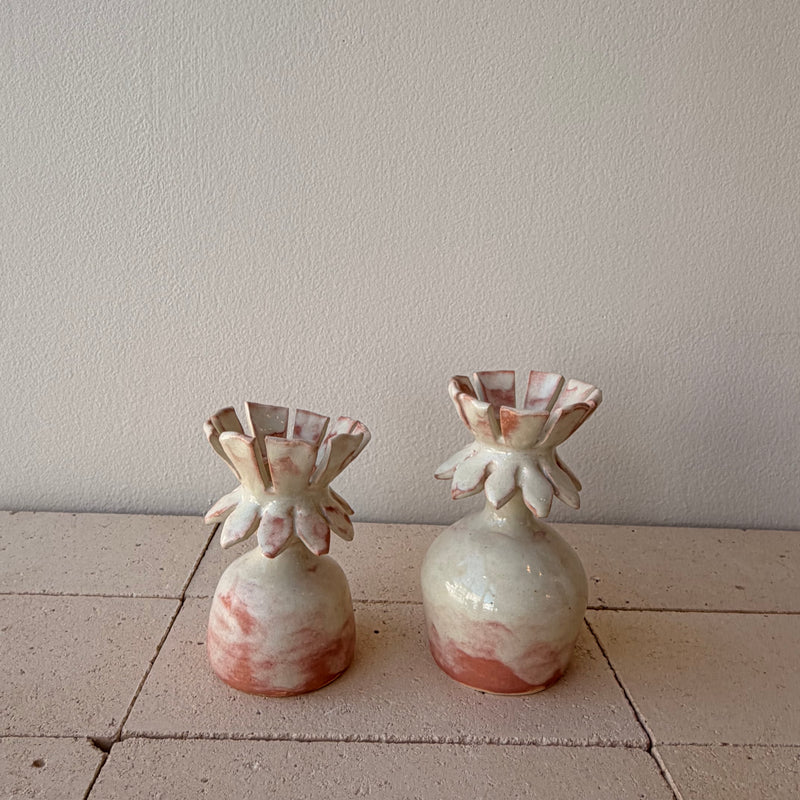 Claude Renaud - Flower Candlesticks - Flesh