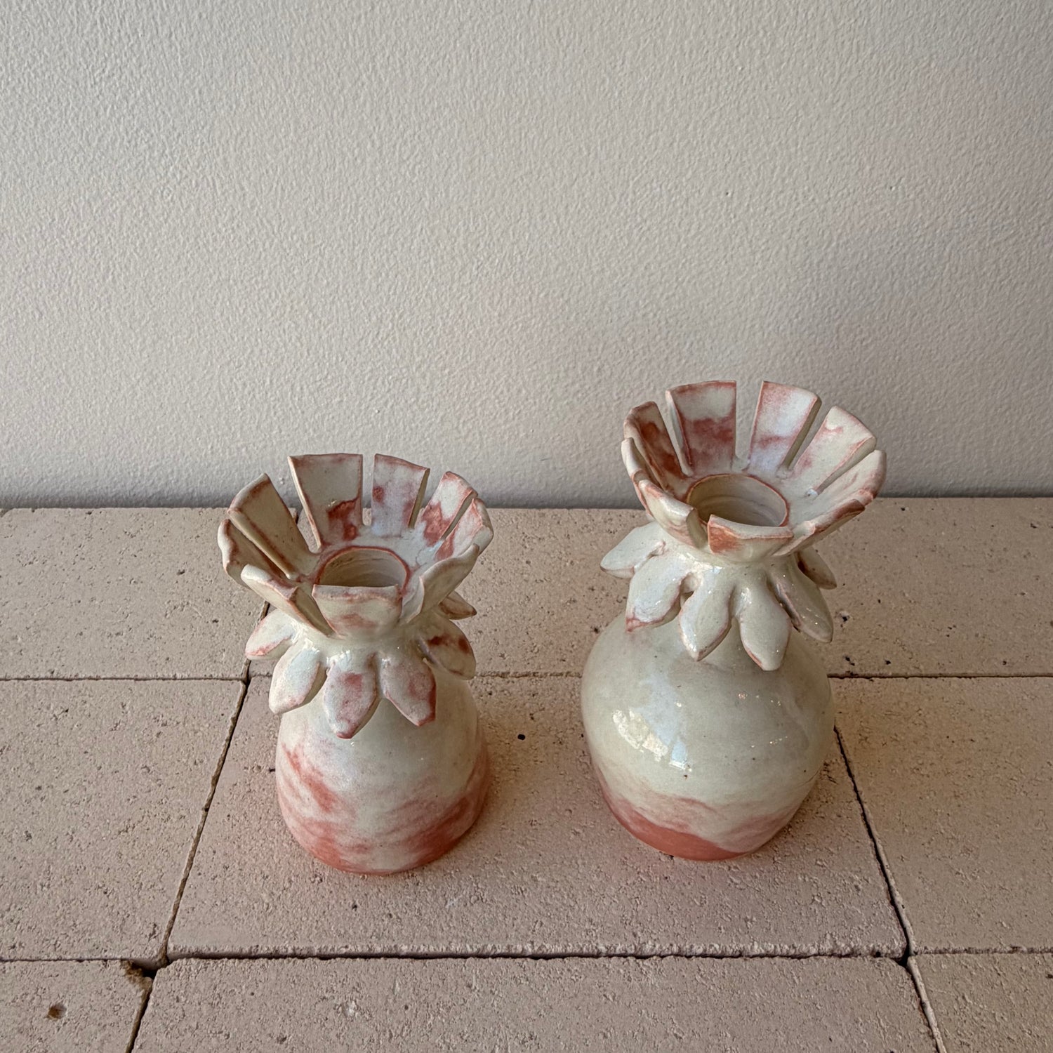 Claude Renaud - Flower Candlesticks - Flesh