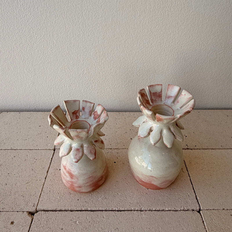 Claude Renaud - Flower Candlesticks - Flesh