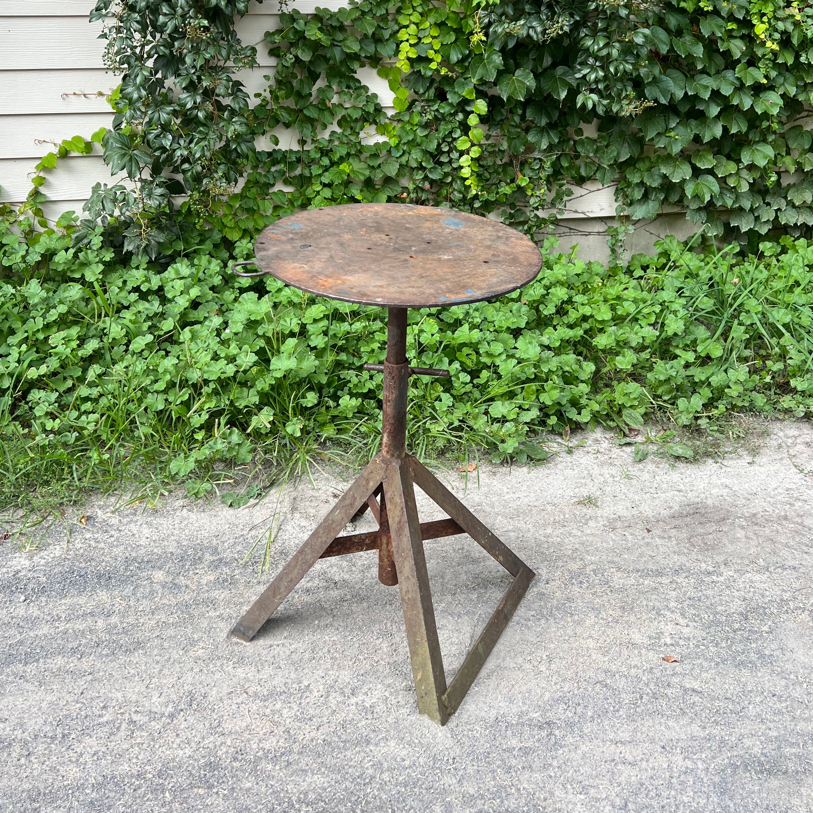 Handmade Ironworker's Table