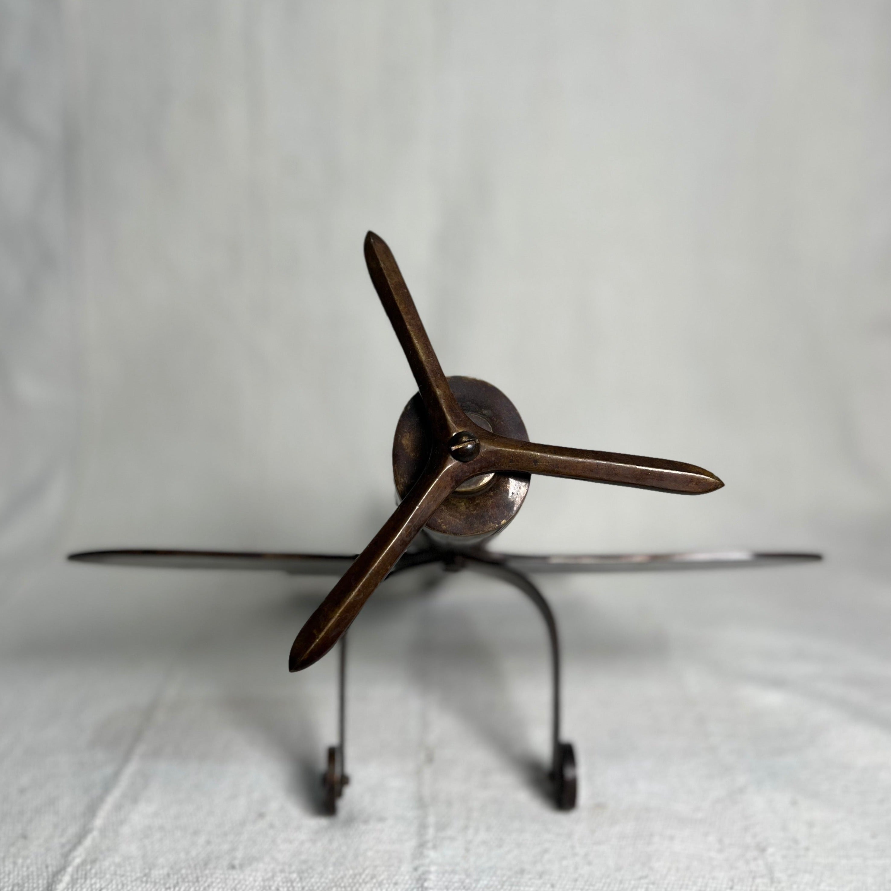 Vintage Brass Airplane