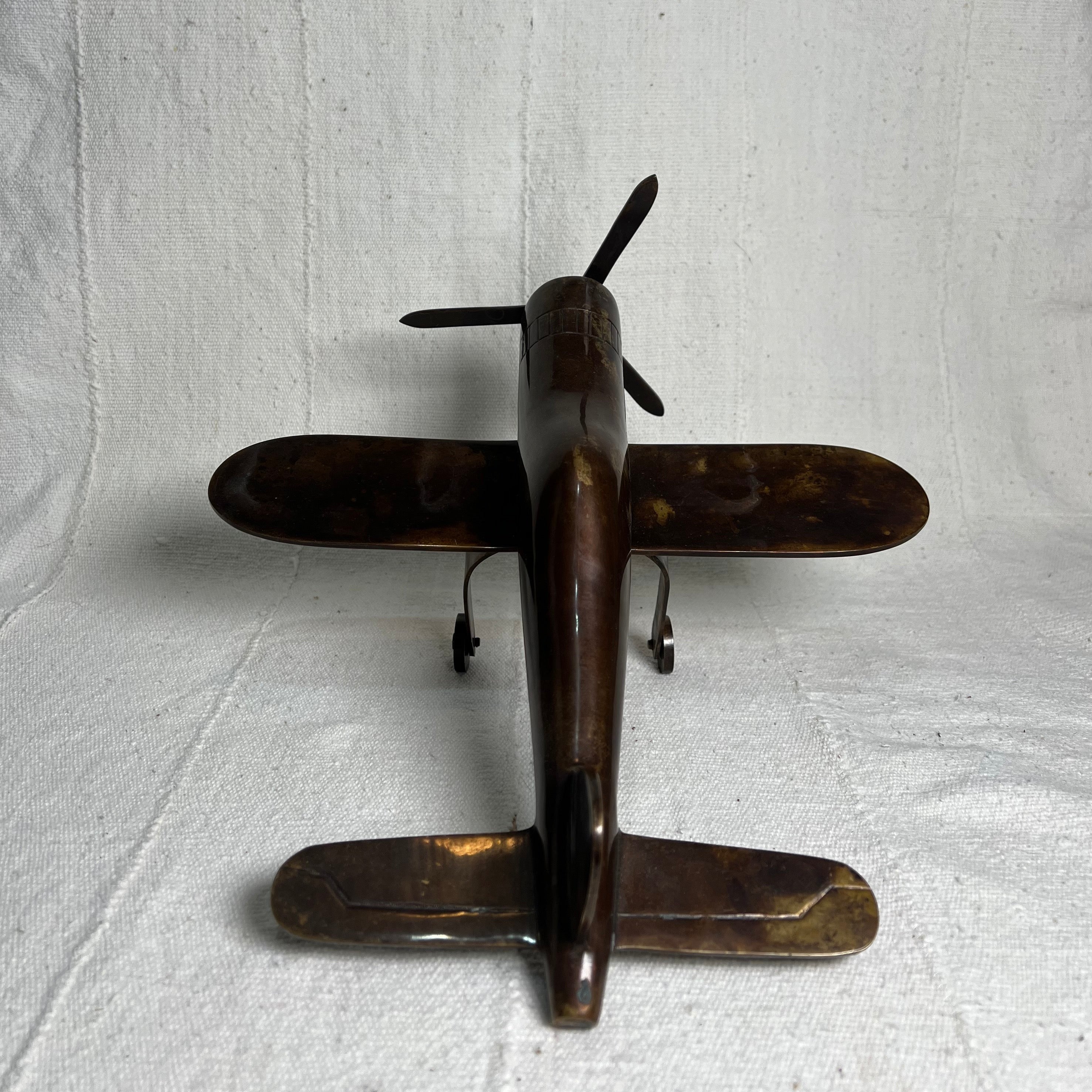 Vintage Brass Airplane