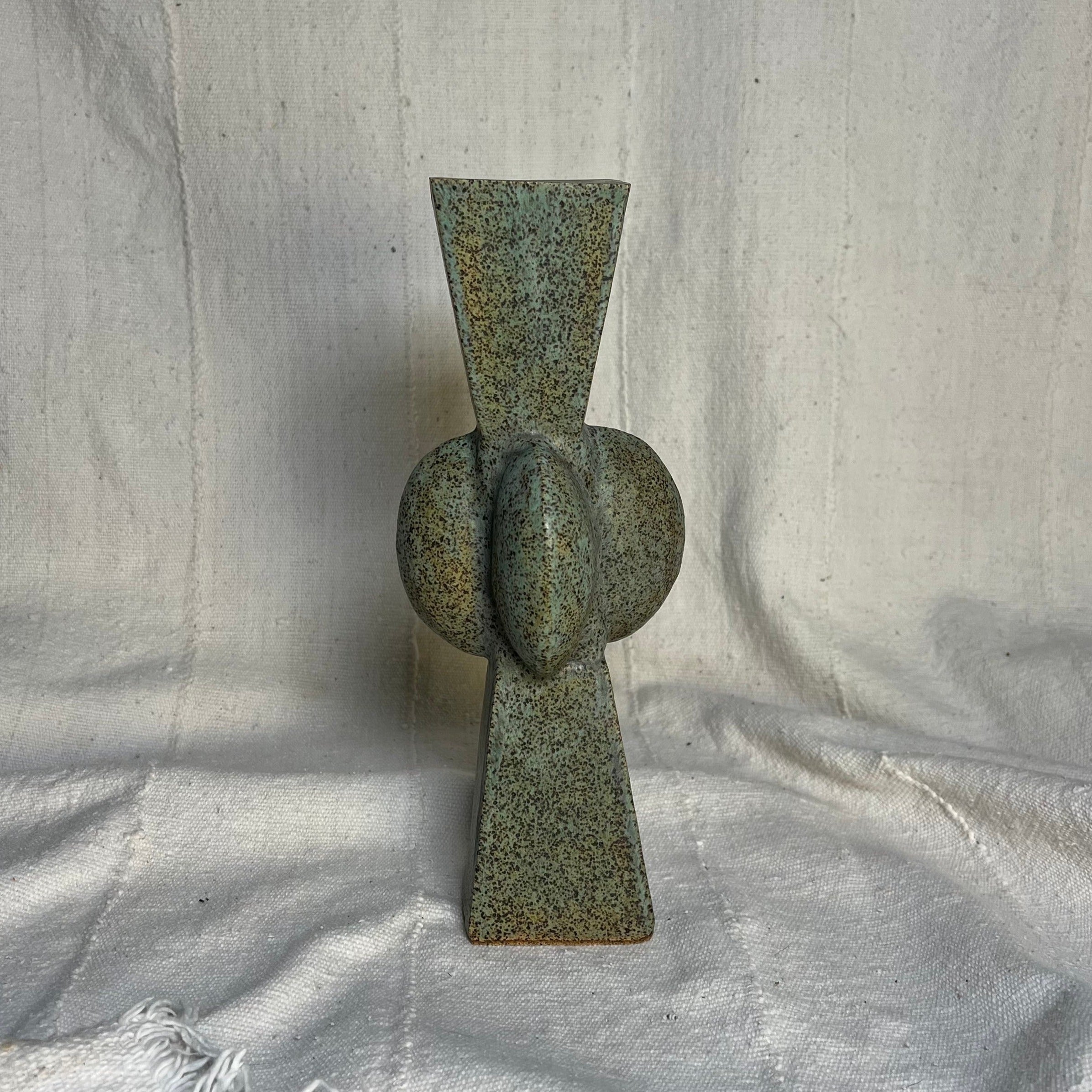 Verdigris Pylone Sculpture