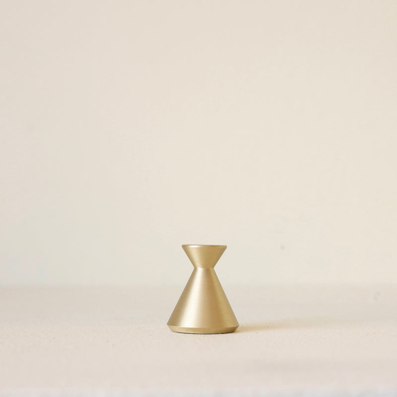 Hourglass Brass Incense Holder