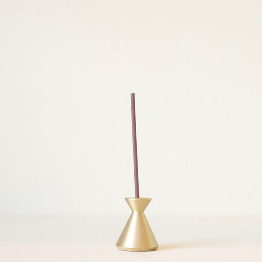 Hourglass Brass Incense Holder