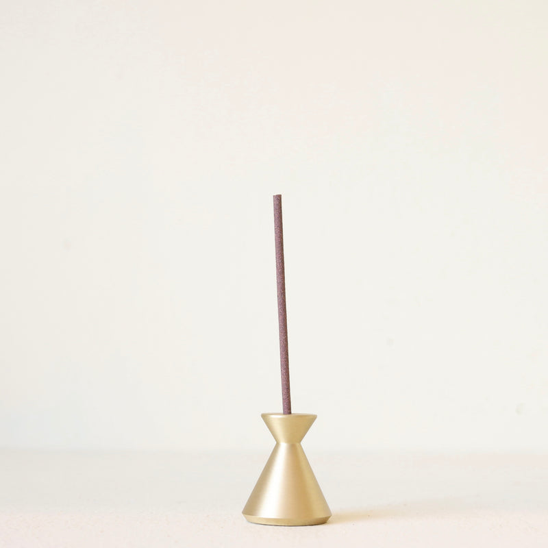 Hourglass Brass Incense Holder