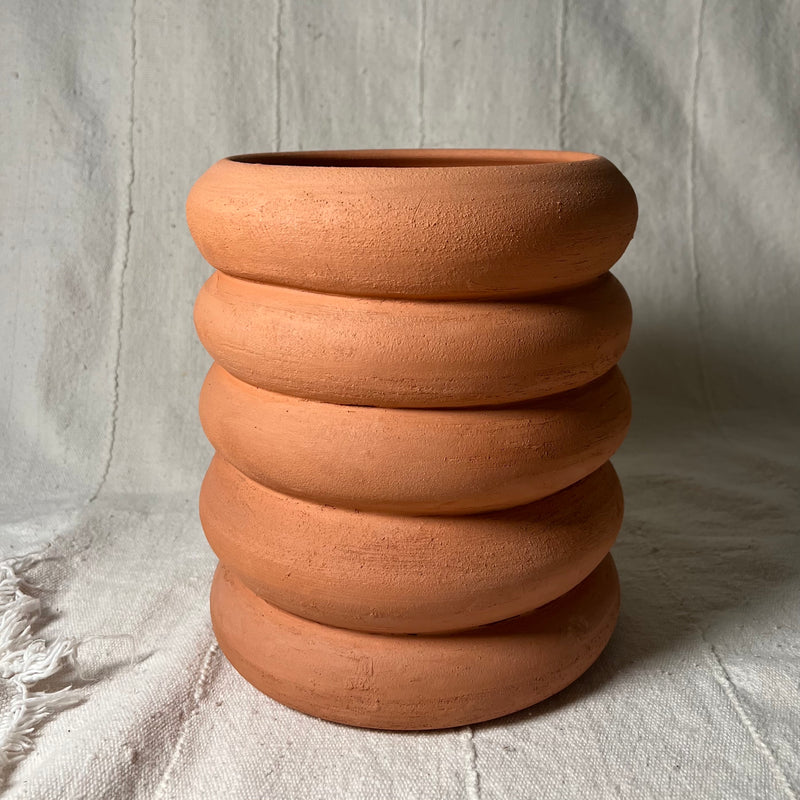Spiral Terracotta Planter