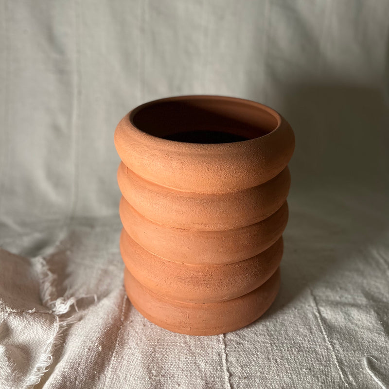 Spiral Terracotta Planter