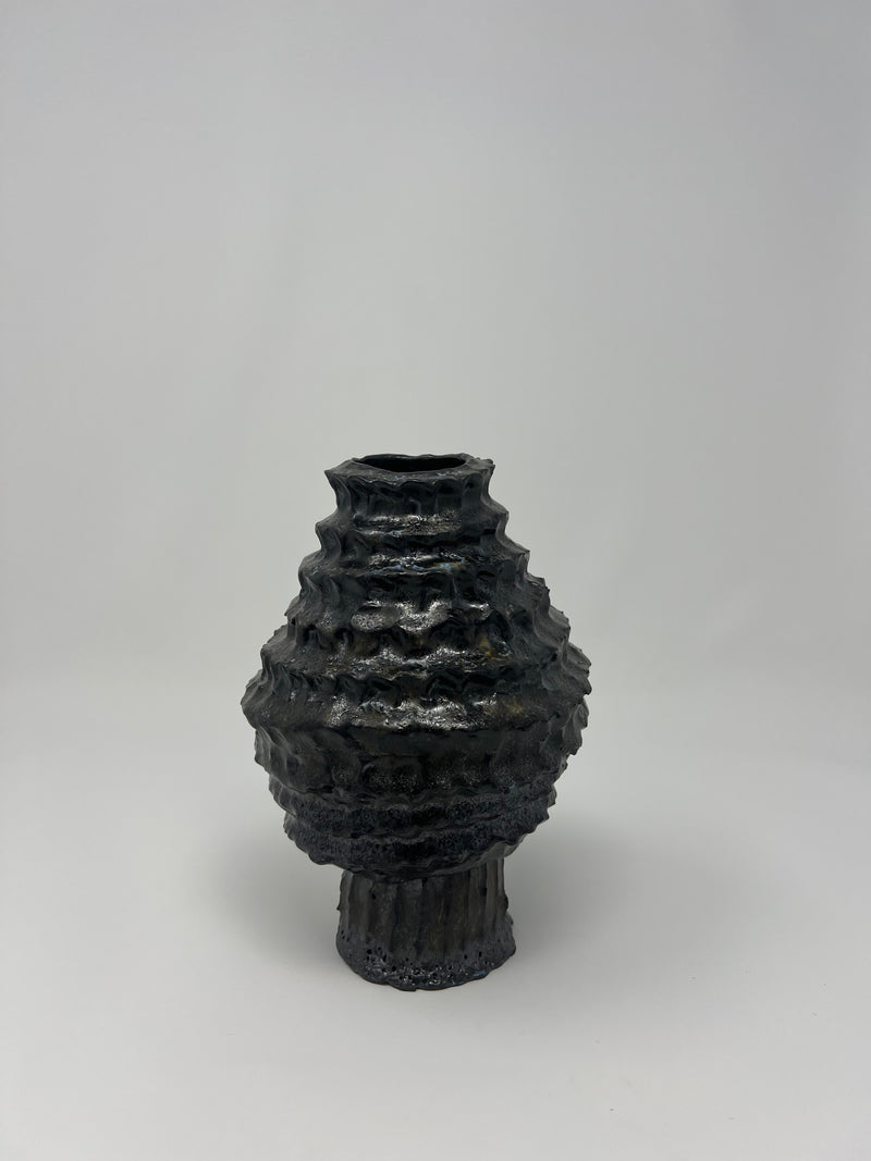 Bridget - Midnight Glaze Vase II