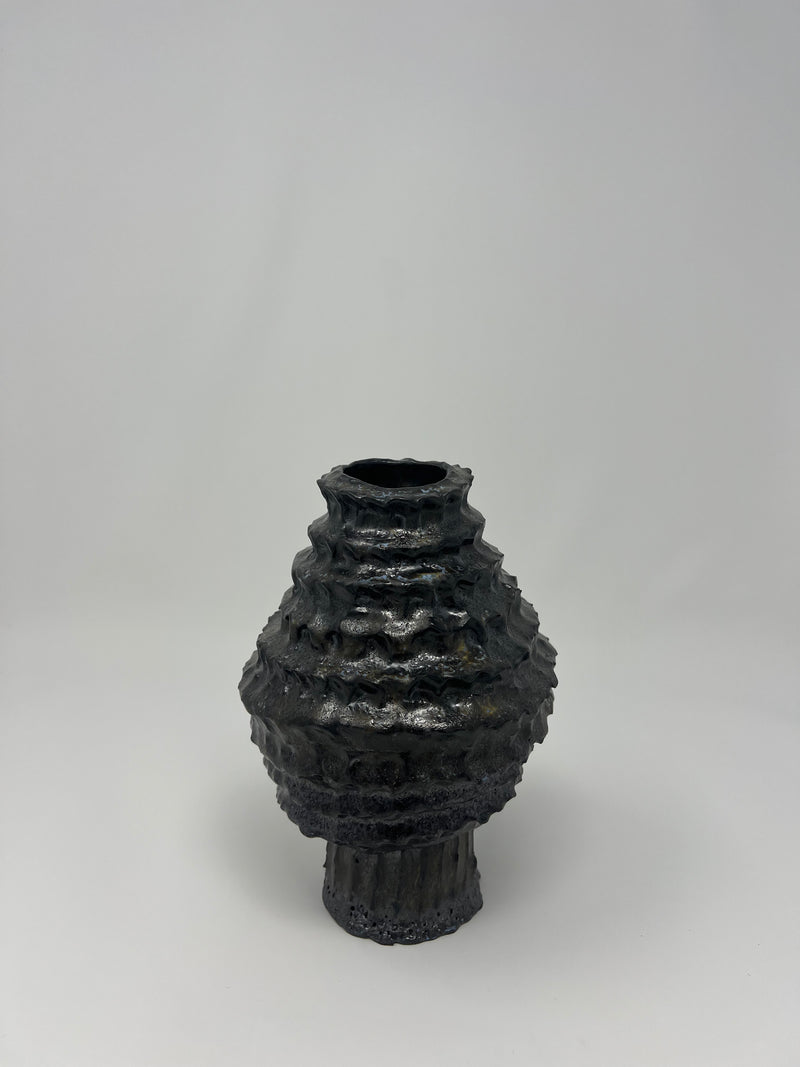 Bridget - Midnight Glaze Vase II