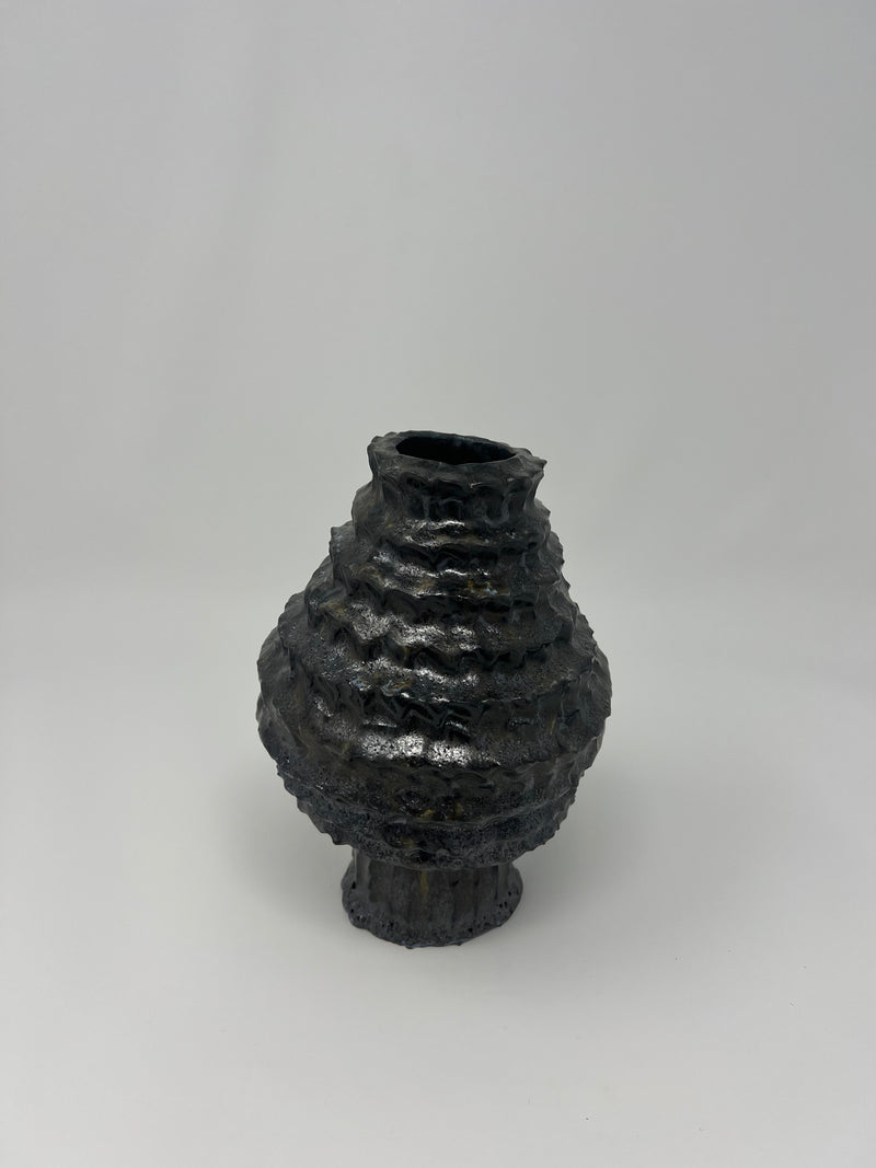 Bridget - Midnight Glaze Vase II