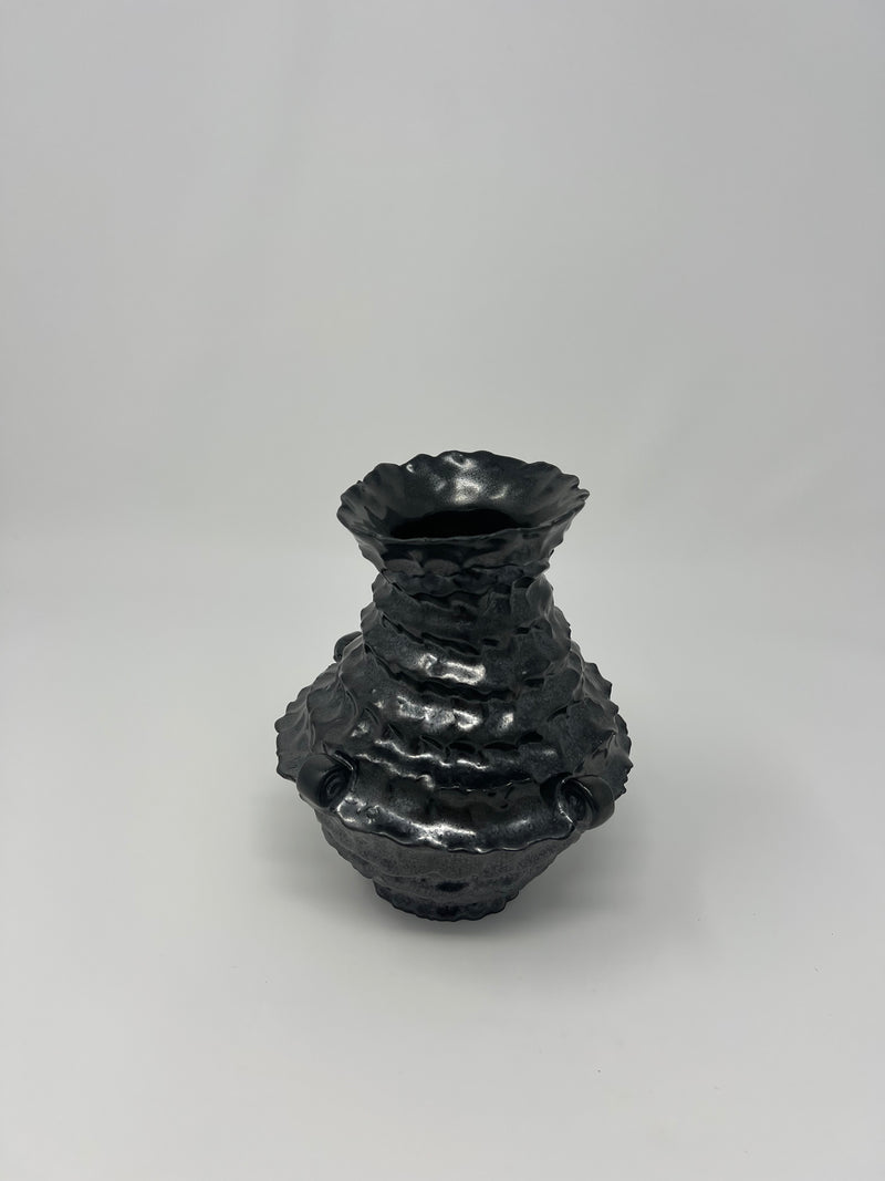 Bridget - Midnight Glaze Vase I