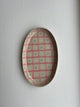 Simone Fennel - Oval Tray - Red/Teal/Yellow Dot
