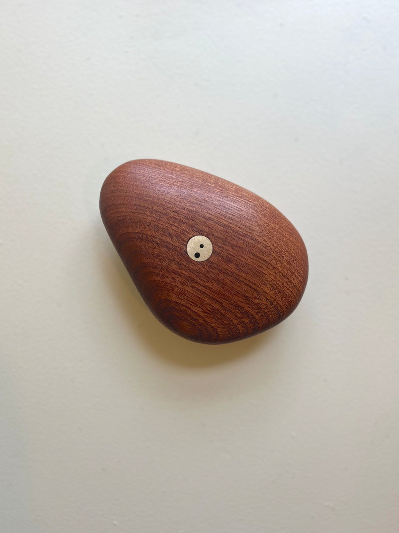 Spatial Relations - Mahogany River Stone Incense Burner